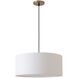Stretch 1 Light 18 inch Weathered Brass Pendant Ceiling Light