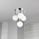 Megallan 4 Light 10.75 inch Polished Chrome Flush Mount Ceiling Light