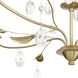 Presley 4 Light 36 inch Champagne Gold and Clear Chandelier Ceiling Light