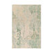 Brocade 96 X 60 inch Green and Green Area Rug, Wool