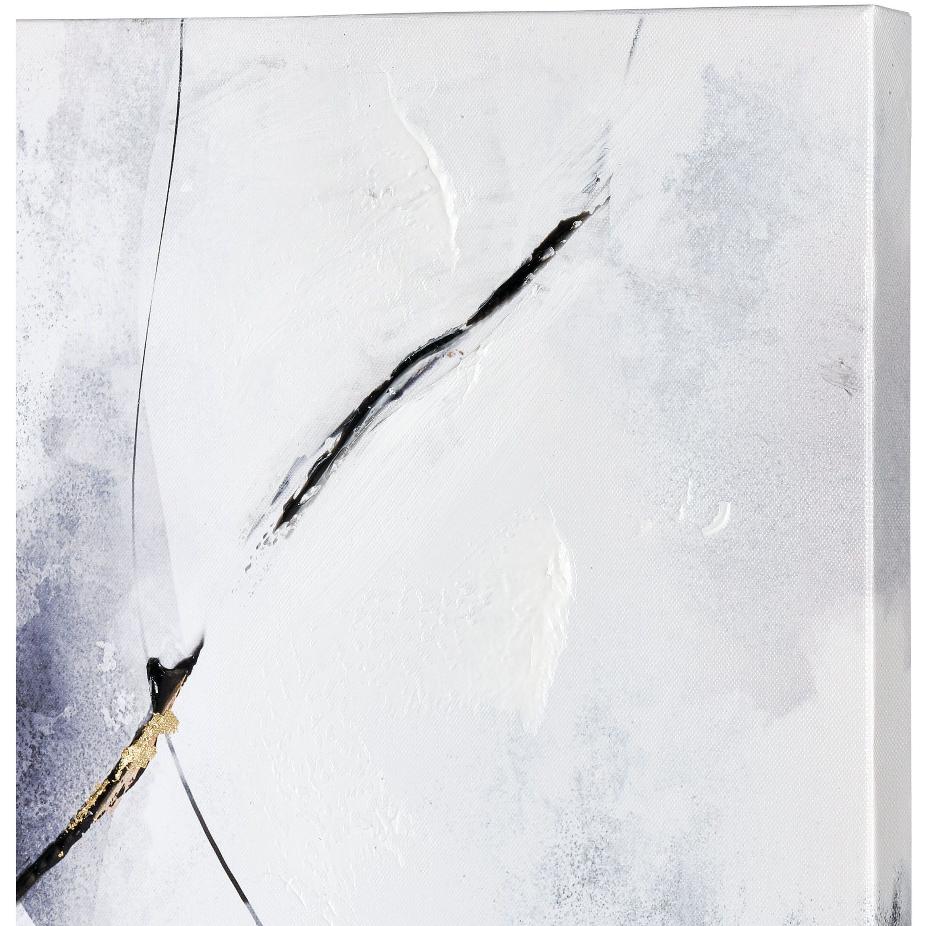 Strength White with Navy Framed Wall Art