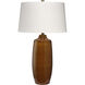 Toffee 29.5 inch 100 watt Brown Reactive Glaze Table Lamp Portable Light, Inline