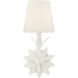 Broche Bath Sconce Wall Light in Matte White
