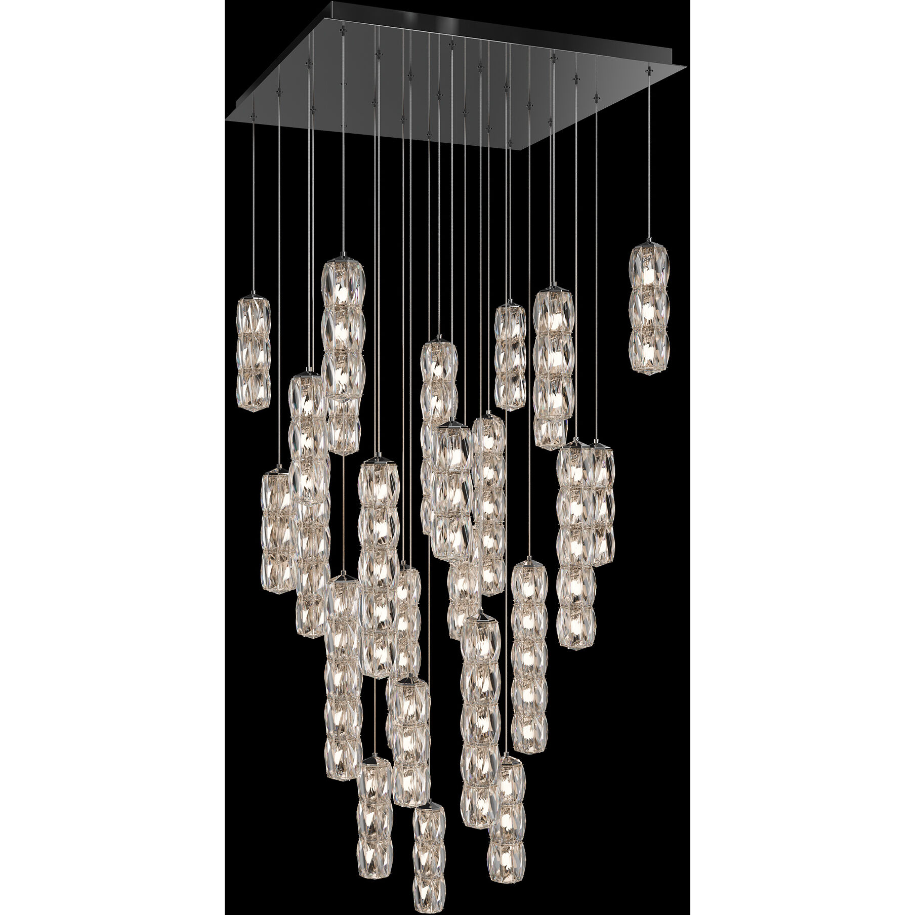 Signature Verve LED Polished Stainless Steel Multi-Light Pendant Ceiling Light
