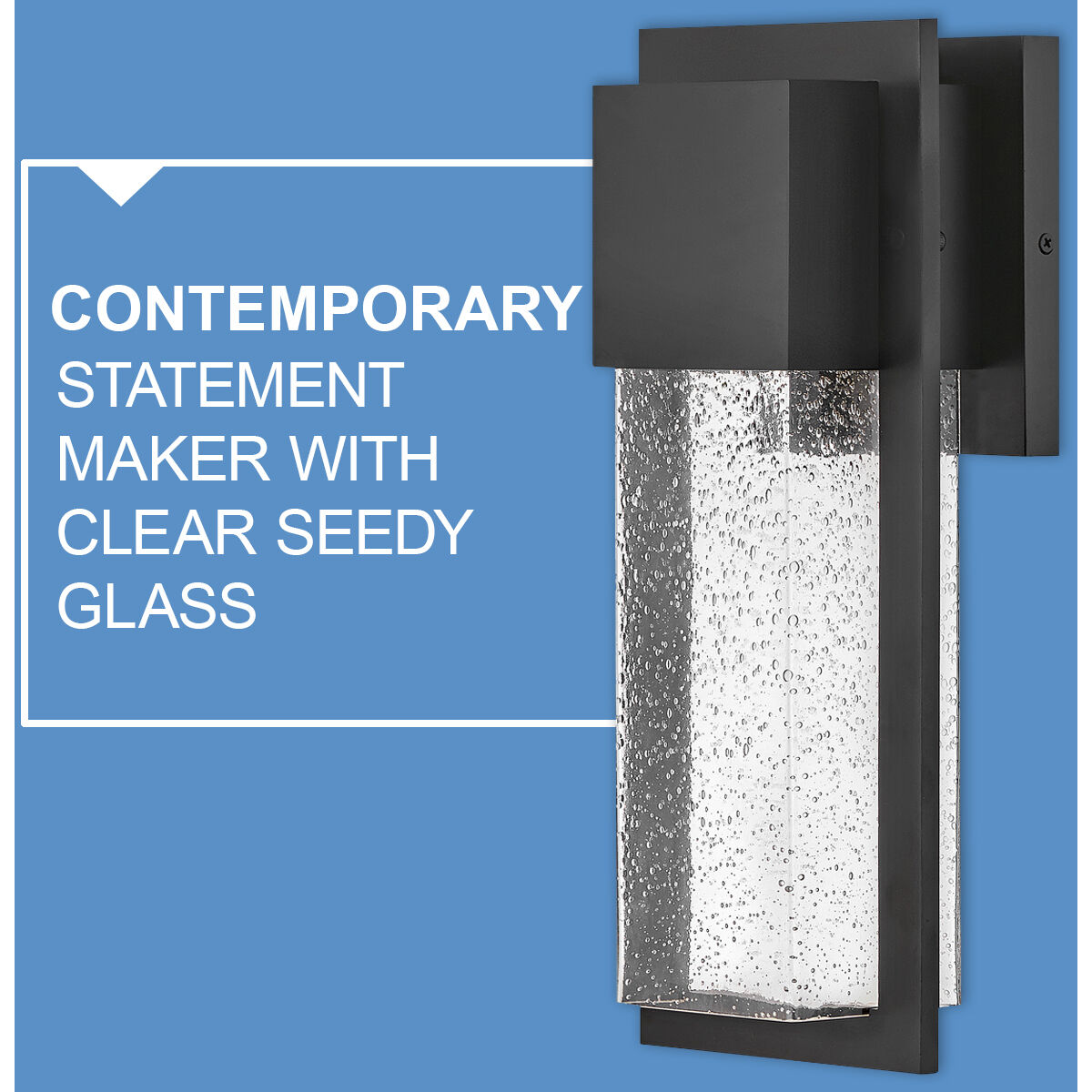 Alex LED 15.75 inch Black Outdoor Wall Mount, Coastal Elements