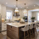 Springfield 1 Light 12 inch Legacy Brass and Off White Cream Pendant Ceiling Light