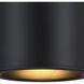 Fleur Oasis LED 6 inch Matte Black Flush Mount Ceiling Light