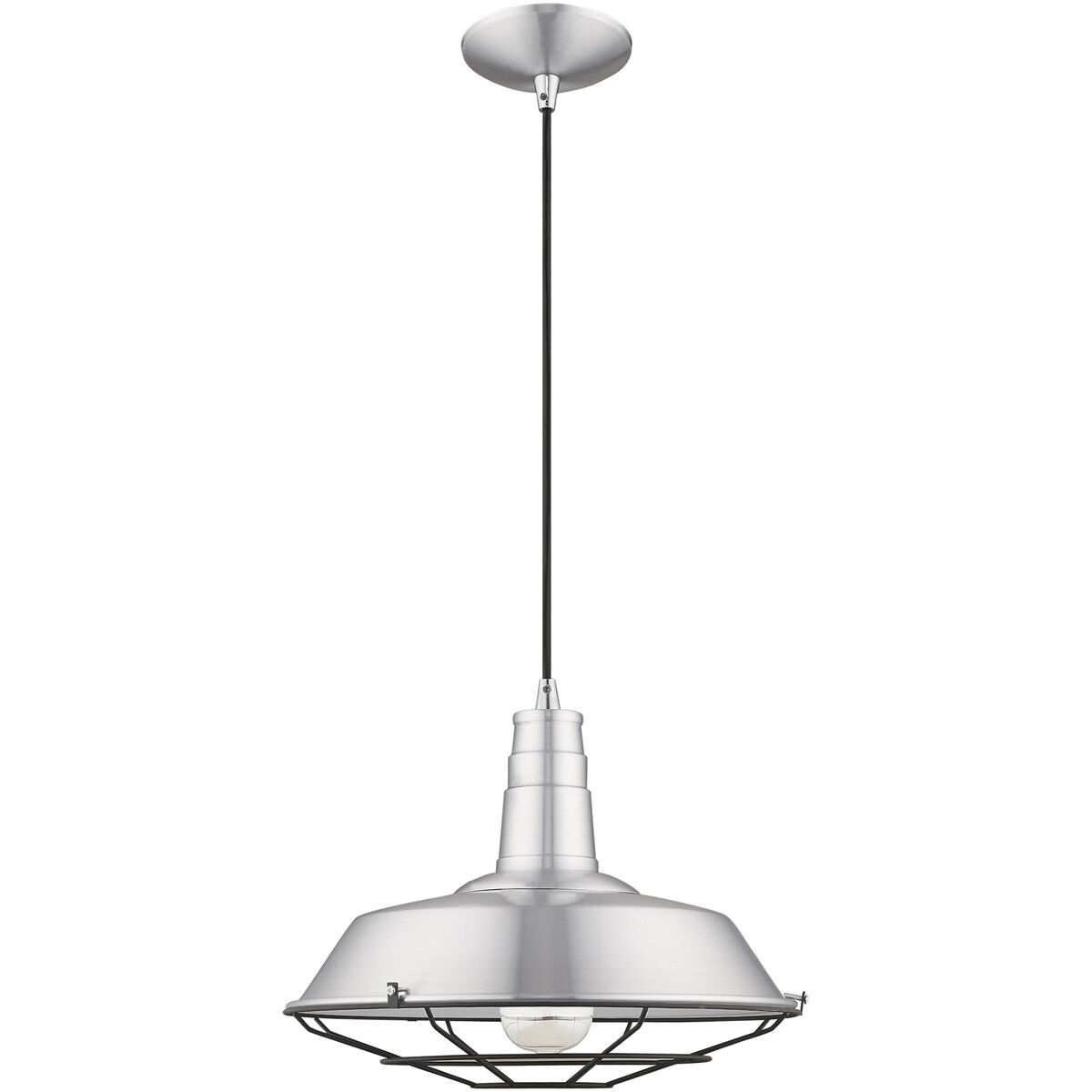 Allison 1 Light 14 inch Brushed Aluminum Mini Pendant Ceiling Light