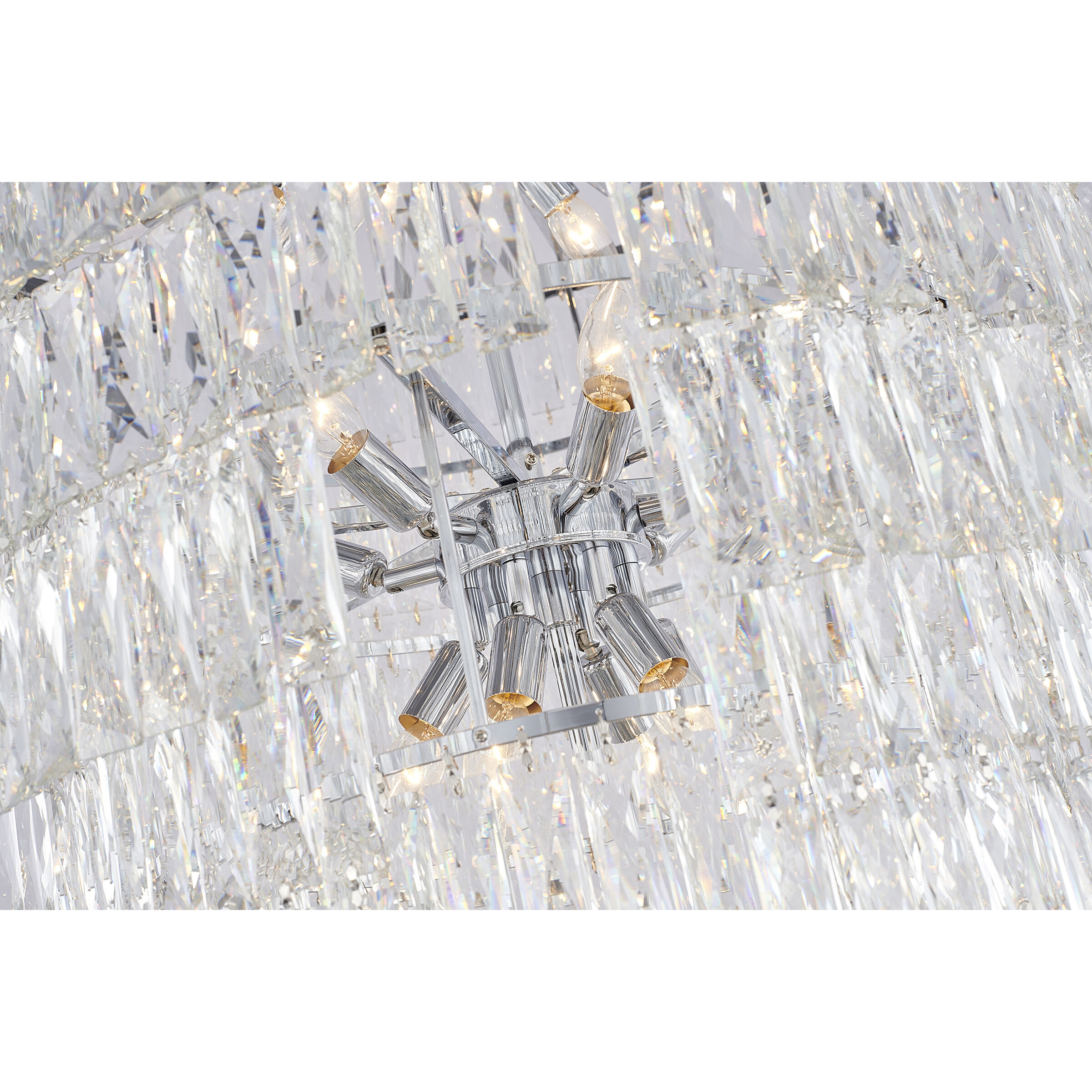 Canada 39 Light 32 inch Chrome Chandelier Ceiling Light