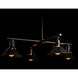 Henry 4 Light 36 inch Coastal Black Outdoor Pendant