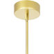 Hoops LED 5 inch Satin Gold Pendant Ceiling Light