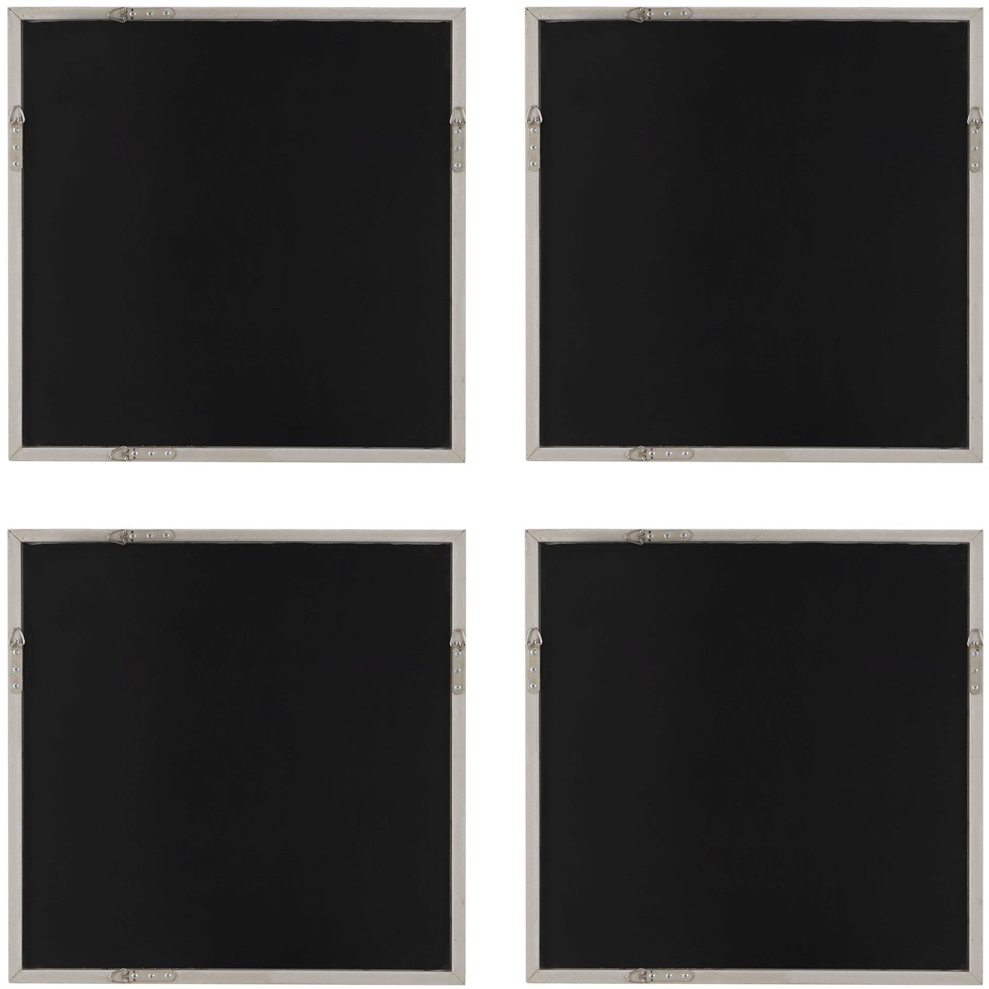 Studying Sepia 25.6 X 25.6 inch Hand Painted Canvases, Set of 4