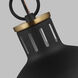 TOB by Thomas O'Brien Hanks Pendant Ceiling Light in Midnight Black