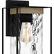 Longwood 1 Light 14 inch Matte Black Outdoor Wall Lantern