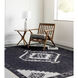 Burnley 108 X 72 inch Black Rug in 6 X 9, Rectangle