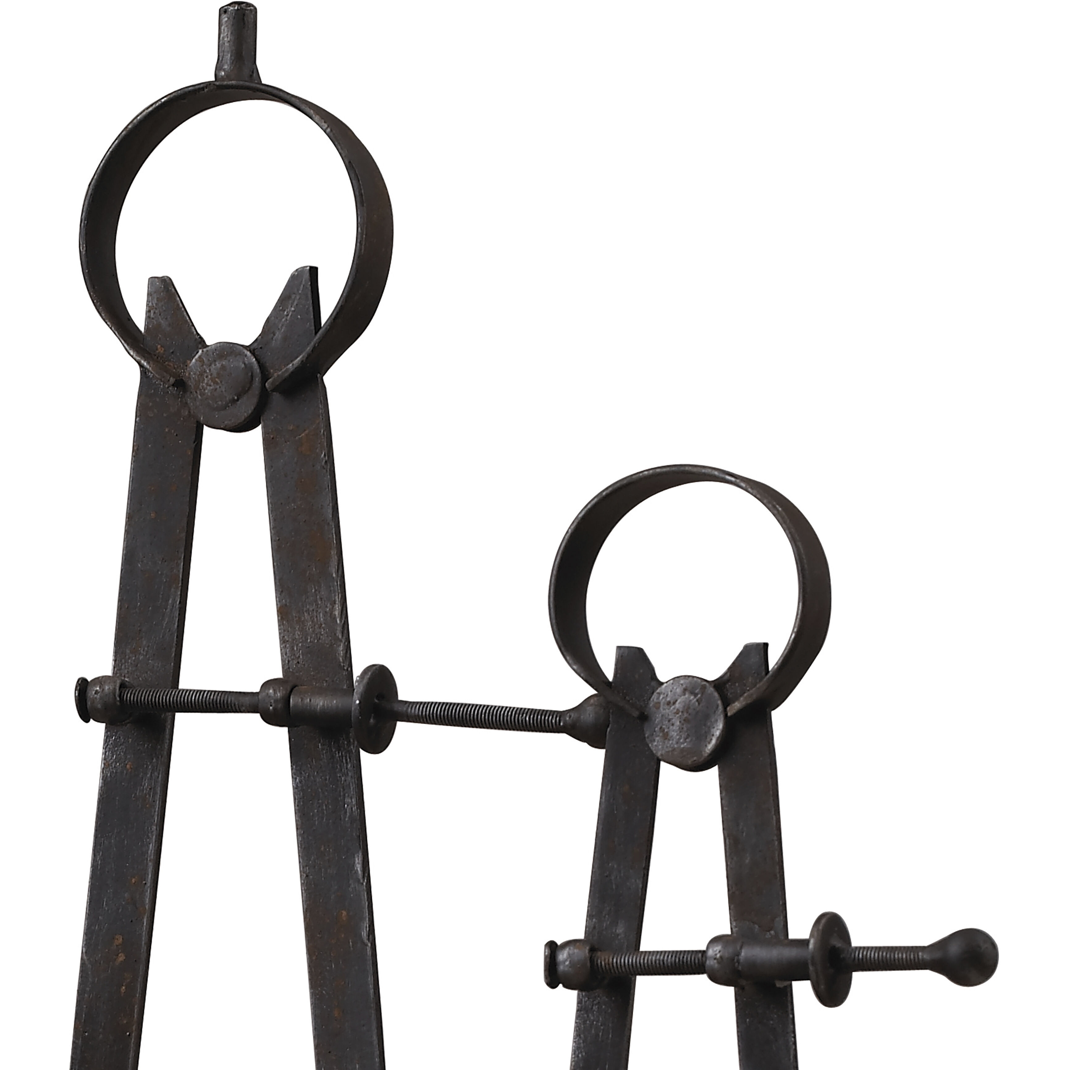 Compass and Caliper Antique Black Object