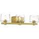 Drysdale 3 Light 23.5 inch Soft Brass Bath Vanity Wall Light