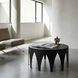 Morocco 36 X 36 inch Matte Black Coffee Table