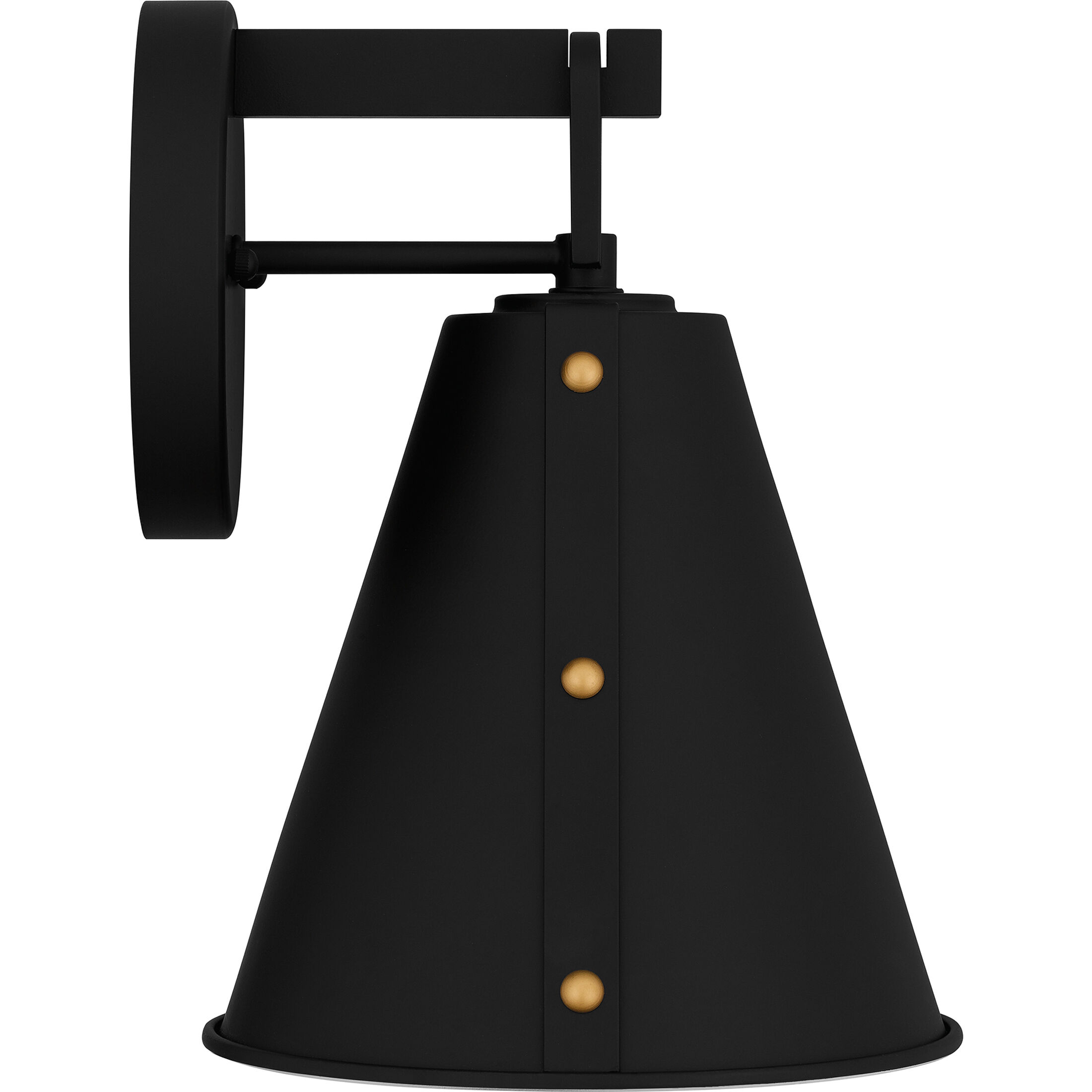 Hyde 1 Light 12 inch Matte Black Outdoor Wall Lantern