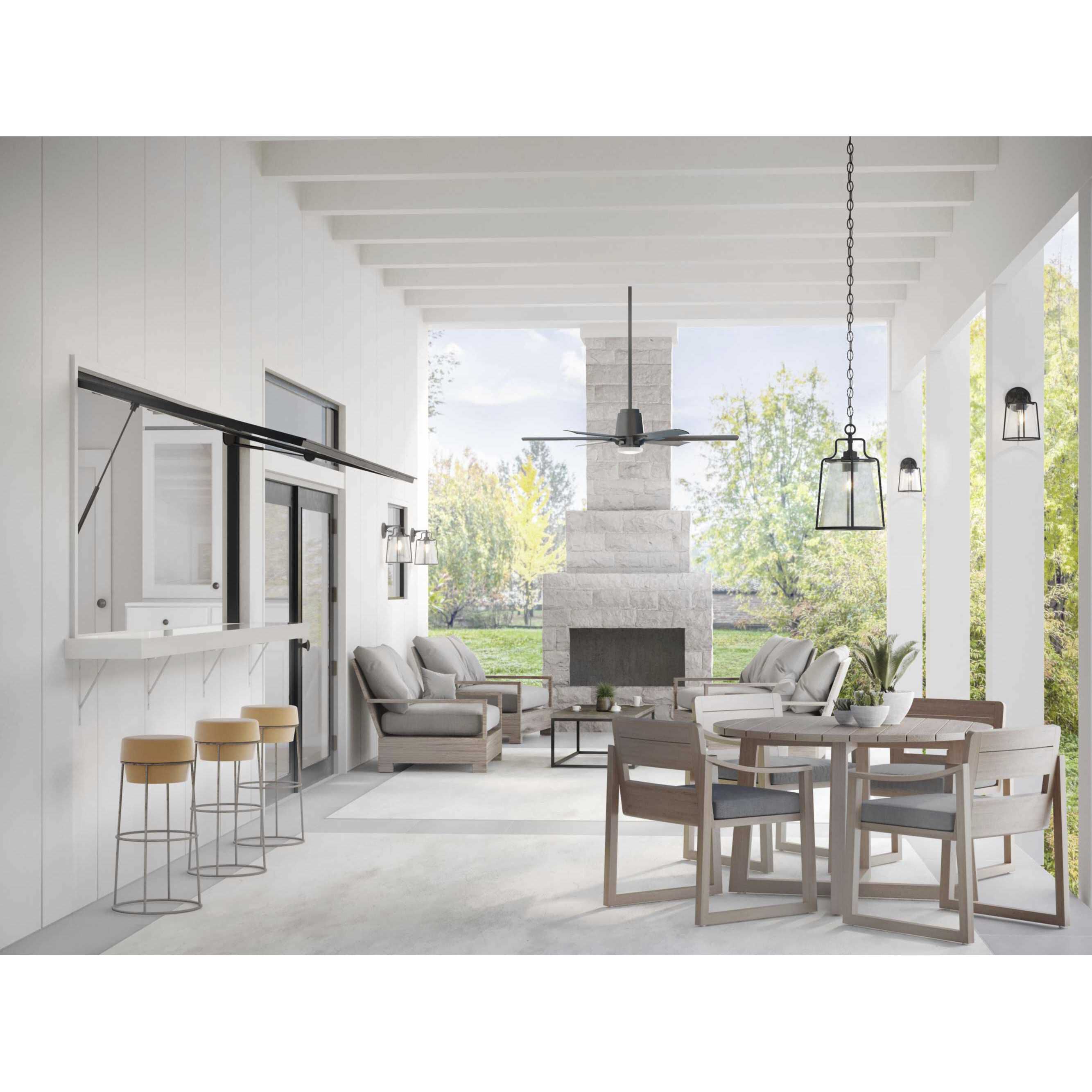 Benton Harbor 1 Light 11 inch Textured Black Outdoor Wall Lantern, with DURASHIELD, Medium