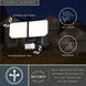 Outdoor Motion Sensor Security 2 Light 6.75 inch Black Outdoor Security Flood Light