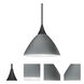 Domi LED Black Cord Pendant Ceiling Light