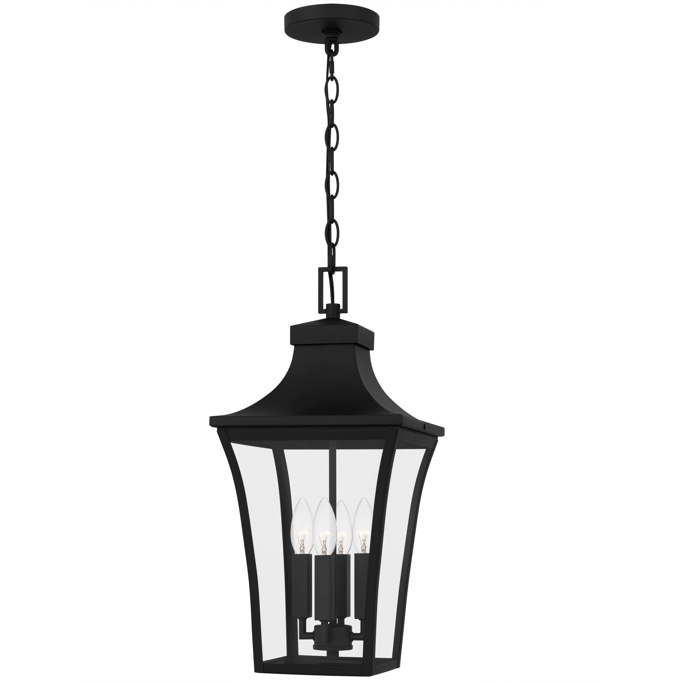 Quentin 4 Light 10 inch Earth Black Mini Pendant Ceiling Light, Small
