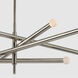 Kelly Wearstler Rousseau LED 53.25 inch Polished Nickel Articulating Chandelier Ceiling Light, Grande