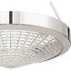 Agate 4 Light 20 inch Polished Nickel Pendant Ceiling Light
