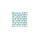 Miranda 22 X 22 inch Bright Blue and Grass Green Throw Pillow