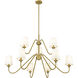 Gianna 9 Light 46 inch Modern Gold Chandelier Ceiling Light
