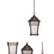 Vero 1 Light 10.5 inch Architectural Bronze Exterior Hanging Lantern