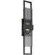 Sasha LED Textured Black Outdoor Sconce