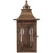 St. Charles 2 Light 17 inch Copper Patina Exterior Wall Mount 