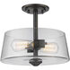 Annora 2 Light 12 inch Olde Bronze Semi Flush Mount Ceiling Light