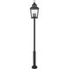 Raphael 5 Light 135.25 inch Sand Black Outdoor Post Mounted Fixture in Soft Sand Black
