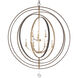 Luna 9 Light 48 inch English Bronze and Antique Gold Chandelier Ceiling Light