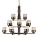 Signature 15 Light 37.5 inch Antique Bronze Chandelier Ceiling Light