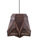 Novara 1 Light 14 inch Dark Brown Pendant Ceiling Light