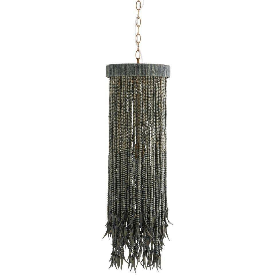 Baja 1 Light 10 inch Dark Gray Wash and Antique Brass Pendant Ceiling Light