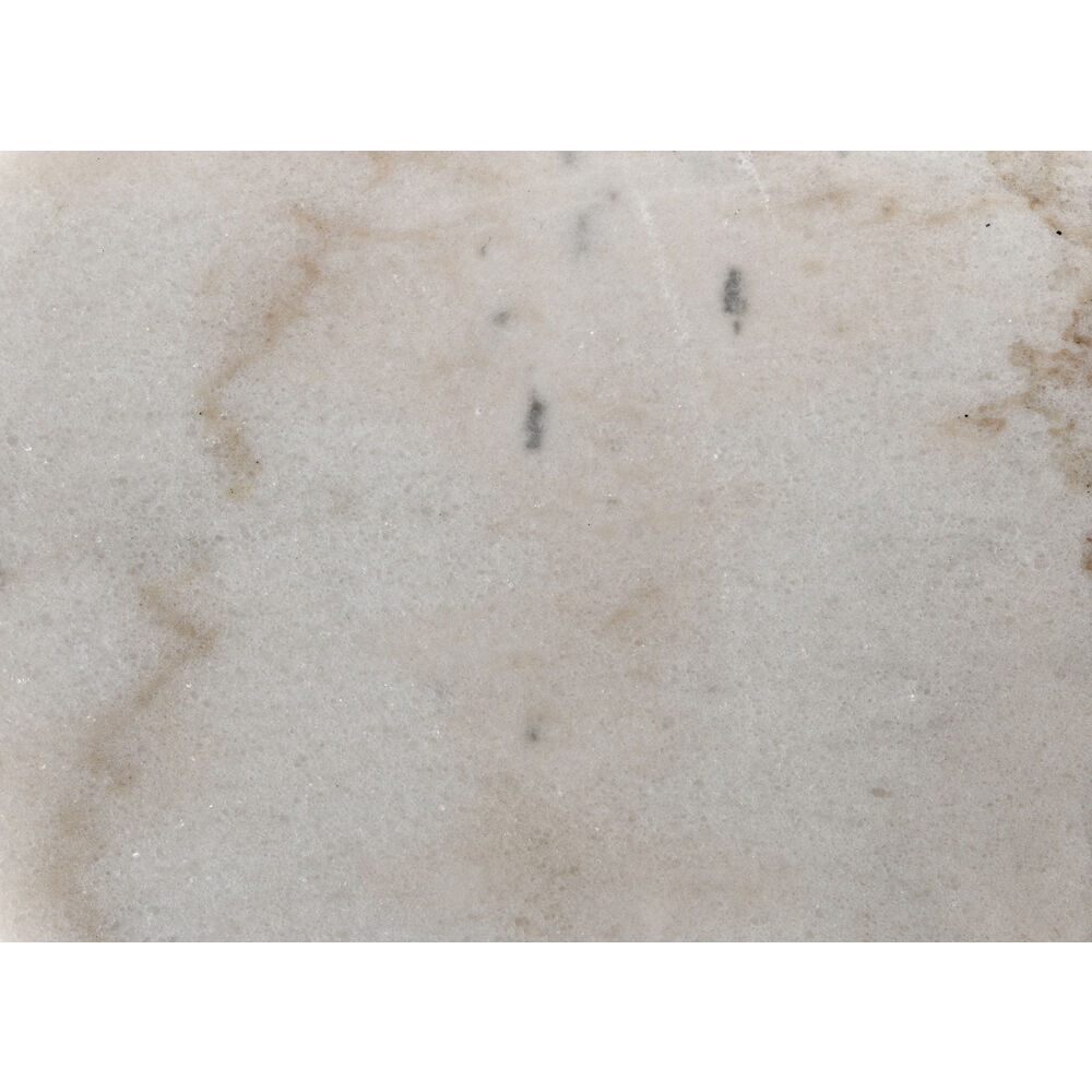 Nox 22 X 18 inch White Marble Side Table