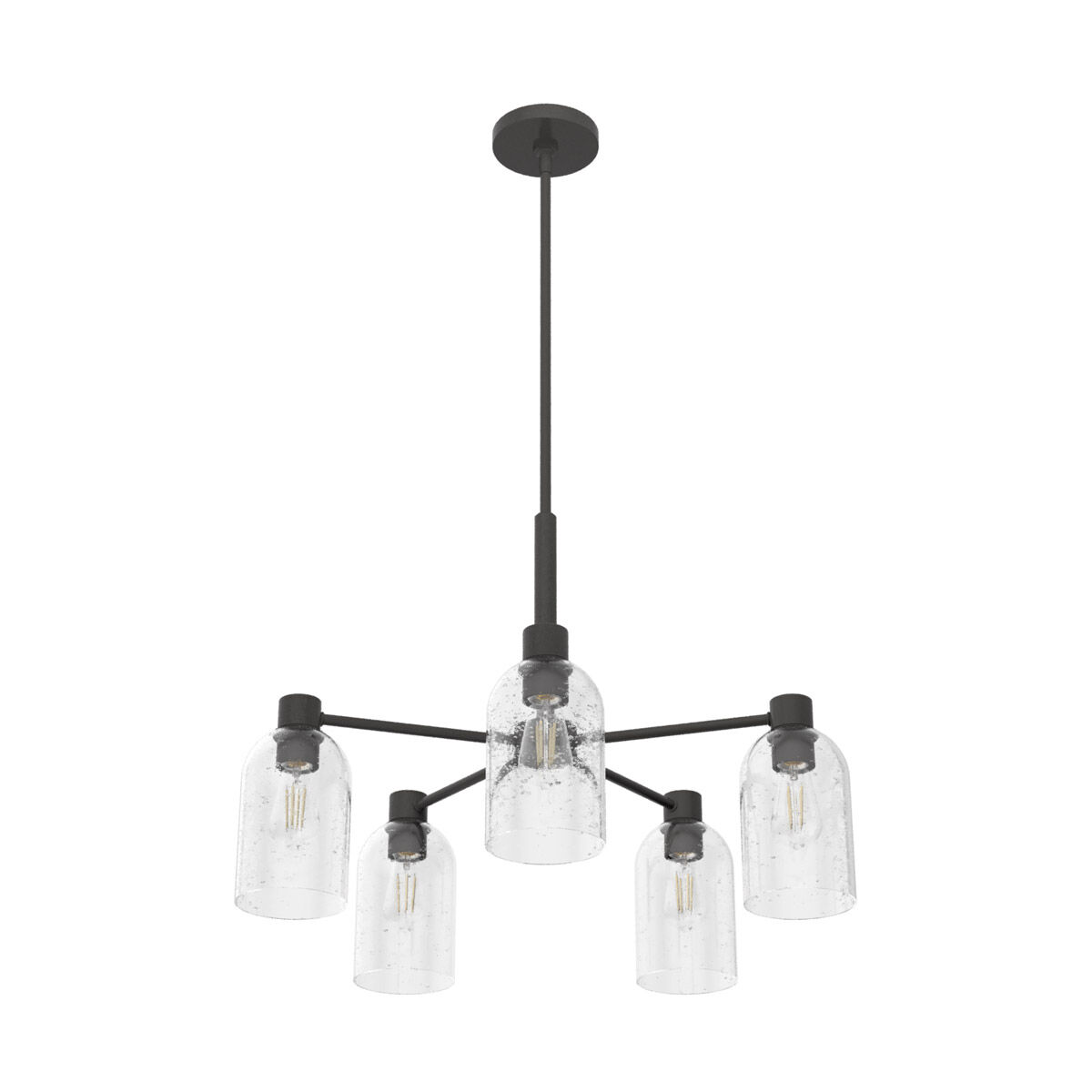 Lochemeade 5 Light 26 inch Noble Bronze Chandelier Ceiling Light