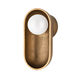 Nathan LED 5.5 inch Aged Brass Wall Sconce Wall Light