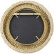 Athena 30.25 X 30.25 inch French Gold with Natural Seagrass Wall Mirror