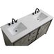 Austin 60 X 34 inch Rustic Grey Bathroom Vanity Cabinet