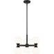 Artemis 6 Light 18 inch Matte Black Chandelier Ceiling Light