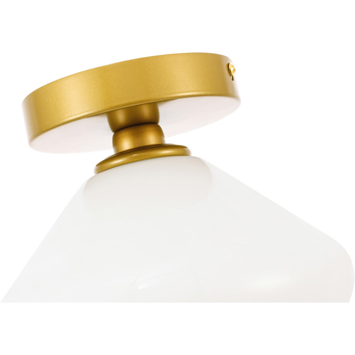 Rochester 1 Light 7.9 inch Brass Flush Mount Ceiling Light