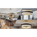 Harbor Wrap 6 Light 28 inch Legacy Brass and Dark Bronze Pendant Ceiling Light