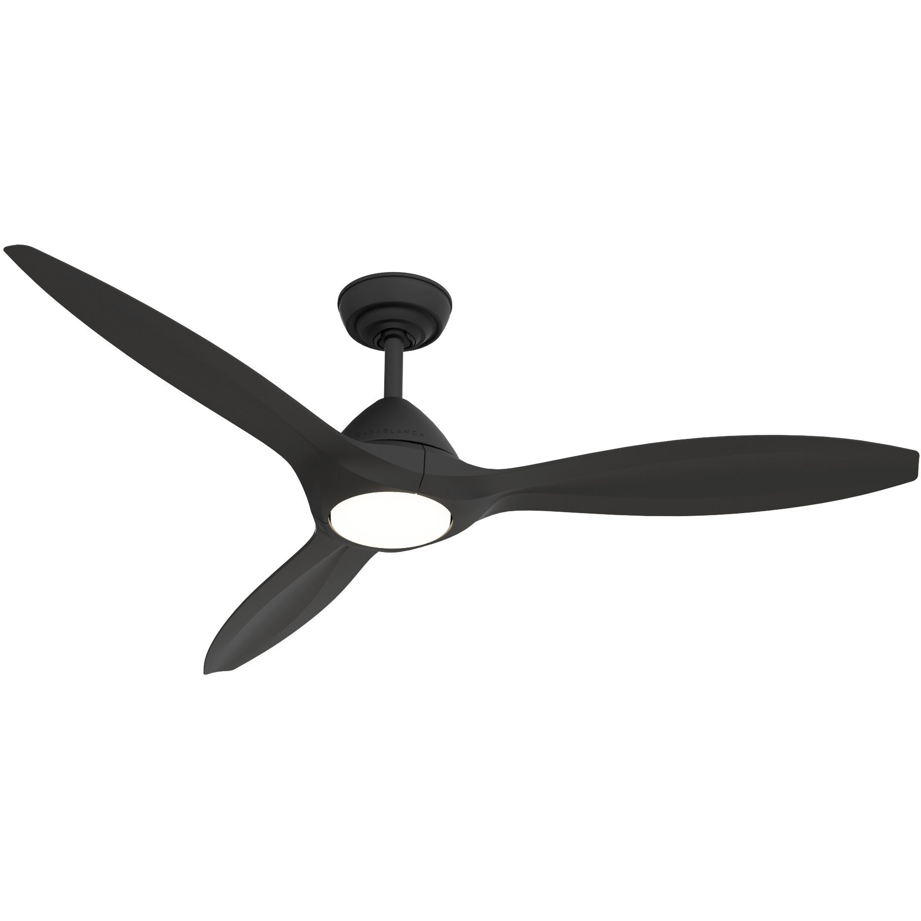 Surea 56 inch Matte Black Outdoor Ceiling Fan