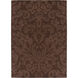 Sculpture 156 X 108 inch Dark Brown Rug